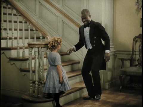 Bill Robinson in scene with Shirley Temple