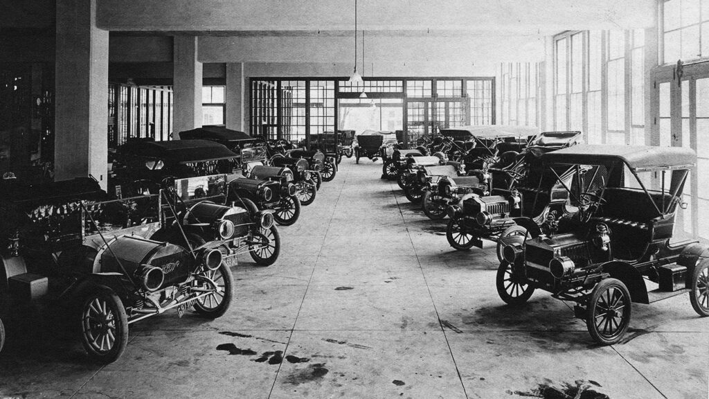 Carl Fisher Dealership in Indianapolis. Fisher was a founder of the Indianapolis Motor Speedway and of the Lincoln Highway