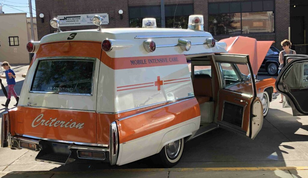11974 Cadillac Miller Meteor ambulance