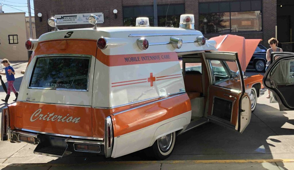 11974 Cadillac Miller Meteor ambulance 