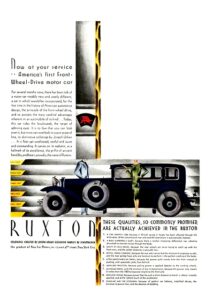 1930 Ruxton advertisement in Life Magazine