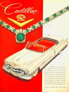 1953 Cadillac advertisement for the "Standard of the World."