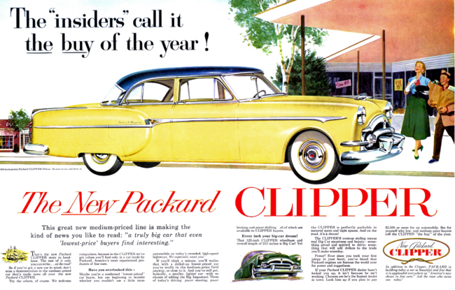 Advertisement for the 1953 Clipper