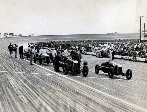 Millers on a board track